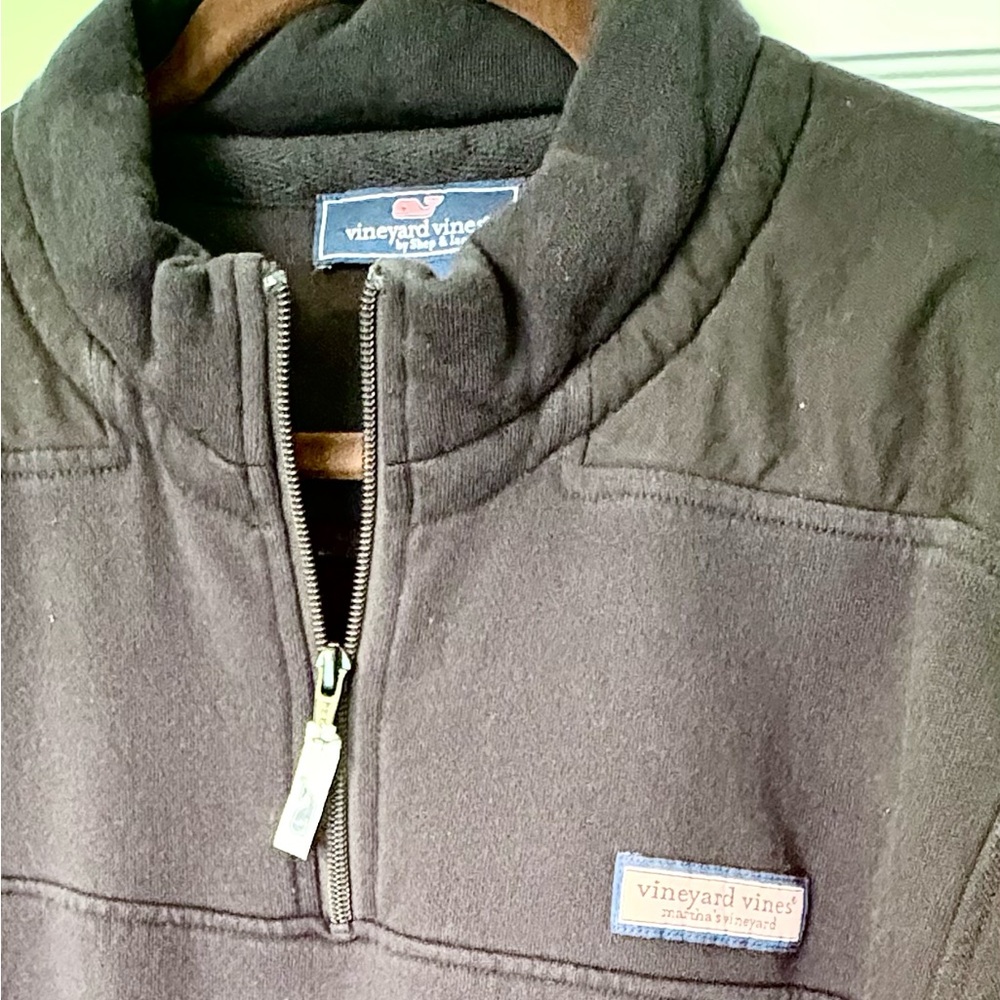 Vineyard Vines Black Quarter-Zip Sweatshirt